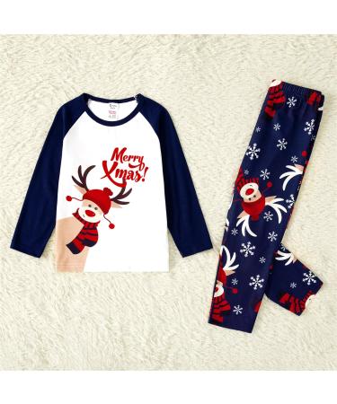 PatPat Family Matching Christmas Pajamas Long-sleeve Sets | Kids 8-9 Years Dark Blue - Buy Online on GoSupps.com