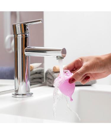 Buy Innovagoods Hypoallergenic Menstrual Cup - 100% Silicone Includes Cotton Bag & Sterilizer (Size L) - Eco-Friendly & Comfortable - Buy Online on GoSupps.com