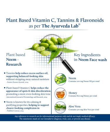 Blue Nectar Vitamin C Face Wash for Women and Men | Anti Acne Face Wash with Neem & Honey | Natural Cleanser for Face with Ayurvedic Herbs (11 Herbs 6.76 Fl oz) 6.76 Fl Oz (Pack of 1) - Buy Online on GoSupps.com