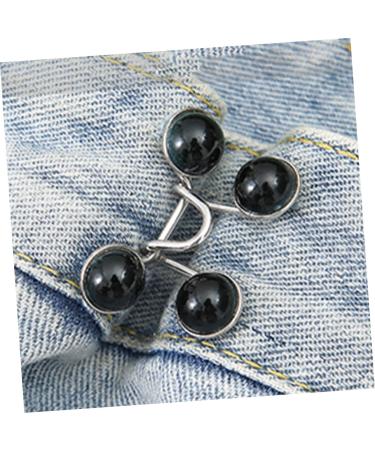 Button Hook Helper 4Pcs Nail- Buttons Portable Waist Buttons Waist Extender Button Waist Adjusting Clamp Thin Waist Buttons Durable Jeans Buckles Jean Buttons Pin Fashion Jean Buttons(2.5x0.8cm) - Buy Online on GoSupps.com
