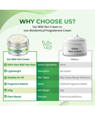 Wild Yam Cream for Hormone Balance | Menopause Support - Recommended by Barbara O'Neill | Relieve Hot Flashes & Mood Swings - Buy Online on GoSupps.com