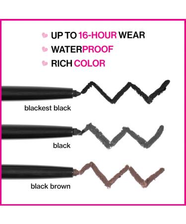 wet n wild Mega Last Waterproof Eyeliner 2 Pack - Dark Brown Retractable Gel Liner, Smudge Resistant, 16 Hour Wear - Ultra Fine Brush Tip Pen - Buy Online on GoSupps.com