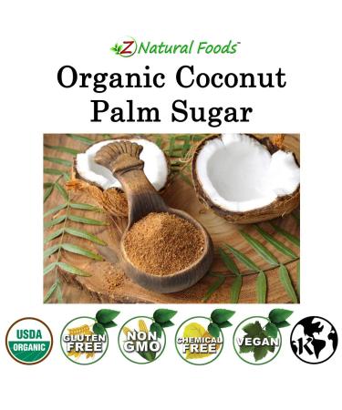 Organic Coconut Palm Sugar - Bulk 10 lb - Ideal for Desserts, Baking, Coffee, Tea, Oatmeal - Unrefined, Vegan, Gluten Free, Non GMO, Kosher - Buy Online on GoSupps.com