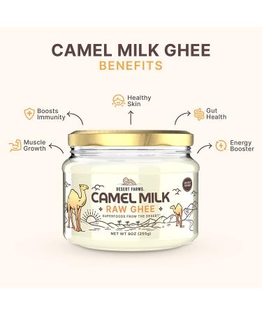 Desert Farms Grass-Fed Camel Ghee Butter (250g) | Keto, Non-GMO, Lactose-Free, Paleo Certified, Organic Ghee - Buy Online on GoSupps.com