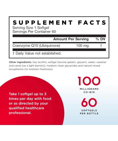 Jarrow Formulas Q-Absorb Co-Q10 100 mg - 60 Softgels (2 Pack) | High Absorption Antioxidant for Energy & Heart Health - 120 Servings - Buy Online on GoSupps.com