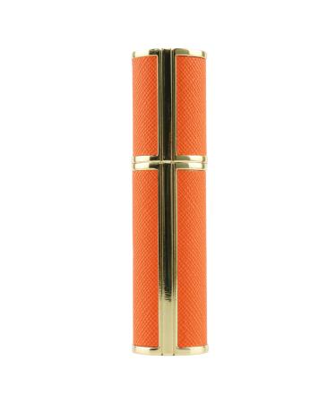 Refillable Perfume Bottle Atomizer for Travel Portable Easy Refillable Perfume Spray Pump Bottle for Men and Women with 5ml/0.17oz Pocket Size for F901 (Orange)