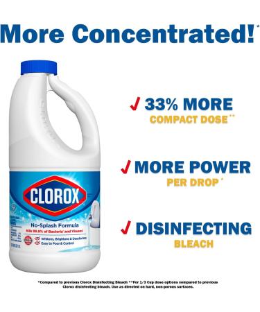 2 Splash-Less Bleach Cleaners (40oz) + Daley Mint Towel | Bulk Disinfecting Cleaner for Laundry Floors Bathroom & Tile - 80oz Total - Buy Online on GoSupps.com