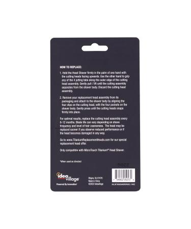 Buy MicroTouch Titanium Head Shaver Replacement Head - Precision Grooming for a Smooth Shave | International Shipping Available - Buy Online on GoSupps.com