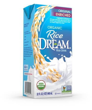 Rice Dream Organic Rice Drink, Enriched Original, 32 Oz (Pack of 6) Original Enriched 32 Fl Oz (Pack of 6)