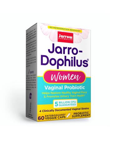 Jarrow Formulas Jarro-Dophilus Vaginal Probiotic Women 5 Billion 60 Enteric Coated Veggie Caps