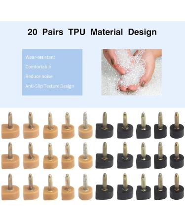 High Heel Replacement Tips | MHBH Shoe Heel Repair Kit - 20 Pairs 2 Colors & Pliers Fits Women's Shoes (Sizes 8-12.5mm - Buy Online on GoSupps.com
