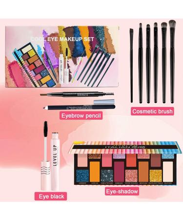 Eyeshadow Palette Makeup Eyes Professional Makeup Eye Shadow Palette Nude 16 Colors Shimmer Matte Ultra Pigmented Eye Shadow with Mirror and Brush (B) - Buy Online on GoSupps.com