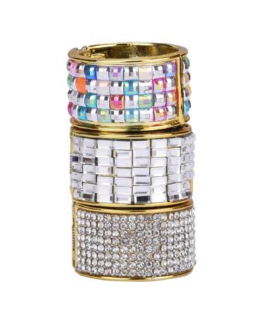 DEEKA Rhinestone Glitter Ponytail Holders - Pack of 3 Elastic Hair Ties for Women - Color C - Buy Online on GoSupps.com