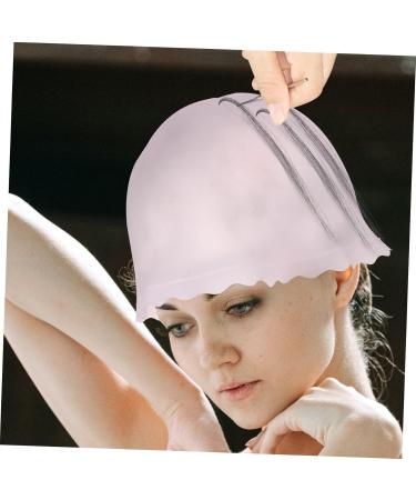 NULYLU Silicone Highlighter Cap Highlighting Hat Hair Dye Cap Reusable Hair Coloring Caps Salon Hairdressing Tools Crochet Hook for Hair Frosting Tipping Cap Hair Dye Hats - Buy Online on GoSupps.com