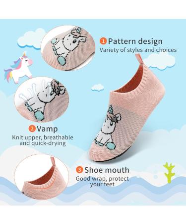 Kids Non-Slip Water Sport Shoes | Quick Dry Aqua Socks for Boys & Girls | UK 13/13.5 Nude - Buy Online on GoSupps.com