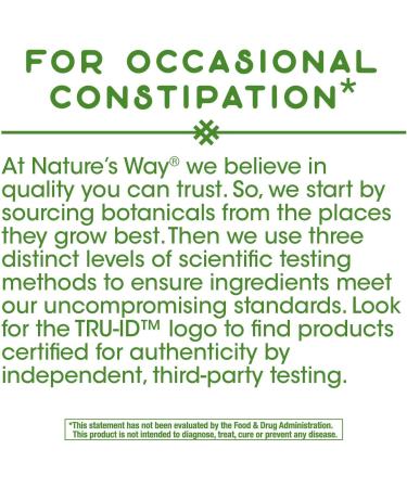 Nature's Way Senna Leaves 1350 mg - 100 Vegan Capsules for Digestive Health - Buy Online on GoSupps.com