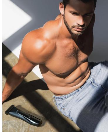 GLAKER 2-in-1 Body Trimmer for Men | Waterproof Ball Shaver & Groin Groomer | Ceramic Blades | Perfect Manscaping Tool - Buy Online on GoSupps.com