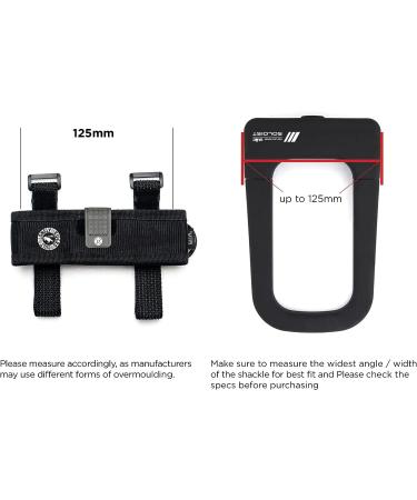 ULAC U Hold Universal Bike U Lock Holder - S (125mm) Black | Lock Mount - Buy Online on GoSupps.com