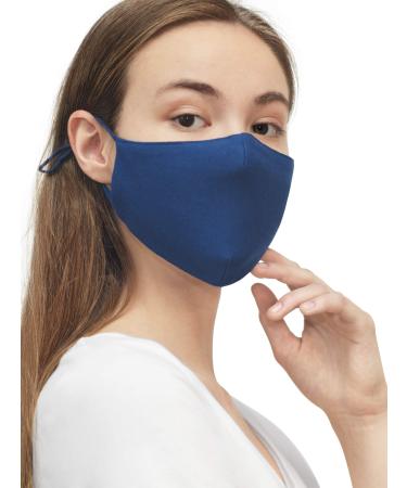TOM TAILOR Men's Fabric Mask Reusable 1 piece (Pack of 1) 16340 - After Dark Blue