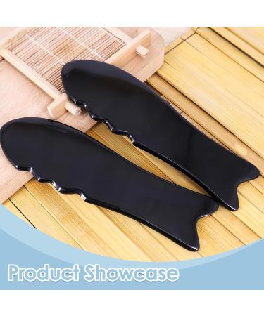 2-Piece Gua Sha Set - Natural Harz Face Massager for Eye Swelling & Skin Tightening | Gua Sha Treatment Tool & Anti-Fold Gift for Skincare - Buy Online on GoSupps.com