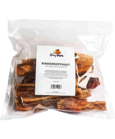 Hey Pets Beef Head for Dogs - 500g Natural Cereal-Free Chews | Ideal for Tooth Cleaning | 14cm Pieces | 100% Natural & Untreated - Buy Online on GoSupps.com