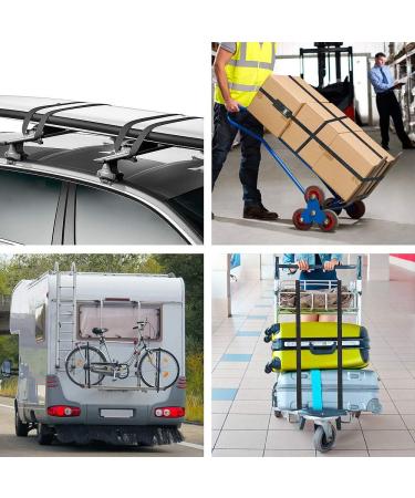 Premium No Scratch Tie Down Straps for Surfboards, Paddle Boards, Kayaks & Canoes - Heavy Duty 13ft Cam Buckle Lashing Straps - Buy Online on GoSupps.com