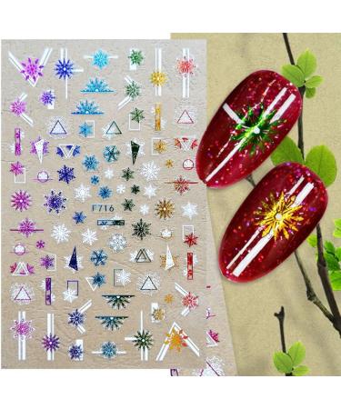 Decorations Transfer Decals Winter UV Gel 3D Nail Stickers Christmas Snowflakes(15) Style15 - Buy Online on GoSupps.com