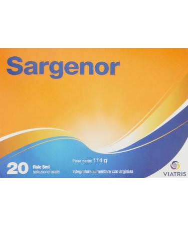 Meda Pharma Sargenor Food Supplement 20 vials of 5 ml