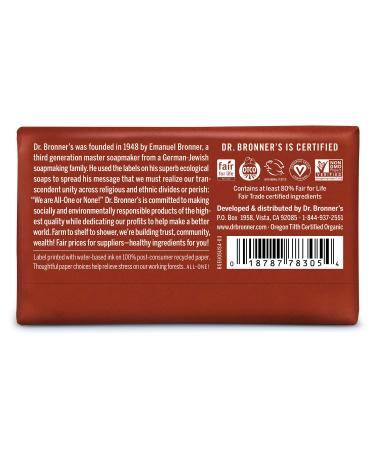 Dr. Bronner's Eucalyptus Pure-Castile Bar Soap 6-Pack - Organic, Gentle & Moisturizing for Face, Body, Hair - Vegan & Cruelty-Free - 5 oz - Buy Online on GoSupps.com