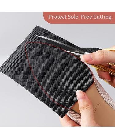 6 Pcs Self Adhesive Silicone Shoe Sole Protectors for High Heels - Non-Slip Covers with Crystal Clear Protectors for Women (Black & Clear) - Buy Online on GoSupps.com