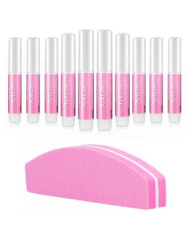 10pcs Nail Glues Extra Strong Quick Dry Adhesive For Natural or False Nails Art Tips Acrylic Gel to stick Diamonds Glitter Rhinestones transparent colour