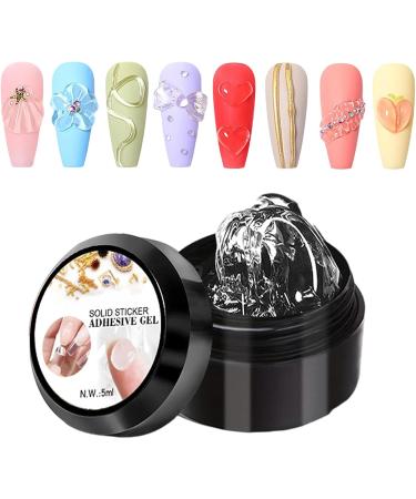 3D Gel 3D Extension Sticker No Rinse Styling Gel French Tip Home Manicure Pedicure Care for Women and Girls with Rhinestone Decorations and Foglina - Buy Online on GoSupps.com