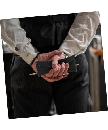 Beavorty 3-Pack Black Scissor Pocket Holder | Hairdresser Shear & Hairdryer Bag | Folding Leather Salon Holster 24x21.8cm - Buy Online on GoSupps.com