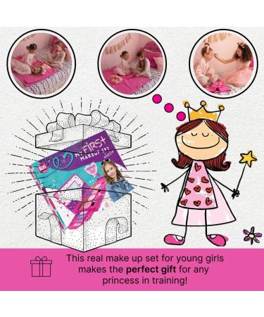 My First Makeup Set for Young Girls | Kids Makeup Kit | Foldable Palette & Mirror | Pink Toddler Makeup Gift - Buy Online on GoSupps.com