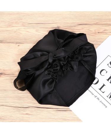 Milist Adjustable Silk Sleeping Hat - Elastic Bonnet for Women & Girls | Black Hair Care Cap & Portable Dome Cover - Buy Online on GoSupps.com