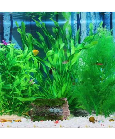Ctpeng 3-Piece Plastic Aquarium Plants (24-32 cm) | XL Green Aquarium Decoration for Stunning Aquascapes - International Shipping Available - Buy Online on GoSupps.com