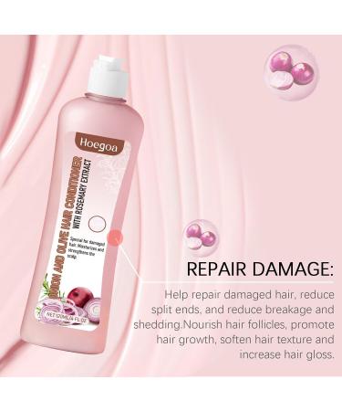 Shampooing + Apr s-Shampoing Shampoing avec Effet Volumateur Conditioner Aux Extraits d'Oignon et de Romarin Pour les Cheveux Ab m s et Cassants Nourrit les Racines et R pare la Texture du Cheveu - Buy Online on GoSupps.com