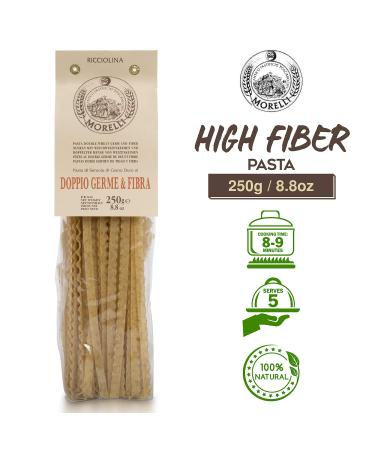 Morelli High Fiber Mafaldine & Reginette Pasta Duo from Italy - 8.8oz (Pack of 2) - Buy Online on GoSupps.com