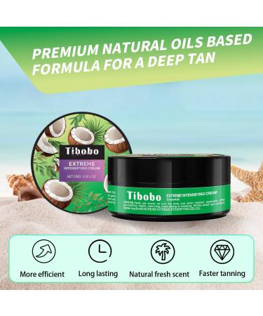 Tibobo Premium tanning cream 100 g for use in solarium and outdoors nourishing body tanning lotions with natural formula extremely intensive tanning cream coconut cream coconut - Buy Online on GoSupps.com
