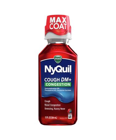 Vicks NyQuil Cough DM & Congestion Medicine Berry - 12 fl oz