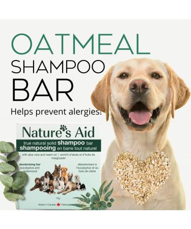 Natural Dog Shampoo Bars for Coat Care 2.5 oz Bar No Artificial Ingredients Vegan & Cruelty-Free (Deodorizing Cedarwood and Eucalyptus) - Buy Online on GoSupps.com