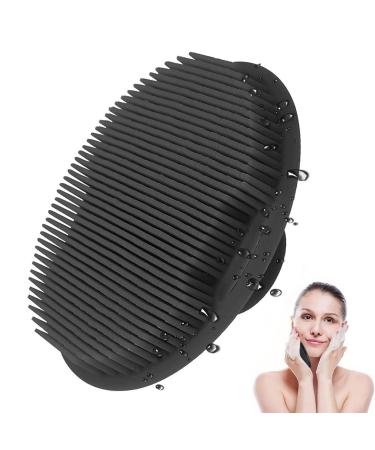 Face Scrubber Exfoliator Multifunctional Silicone Face Scrubber Cleansing Manual Waterproof Cleansing Skin Care Face Brushes for Cleansing for Cleaning Skin Care Apujent Black