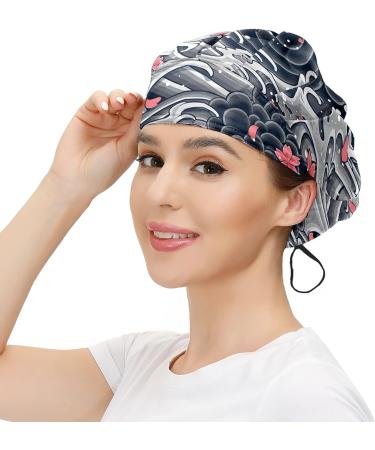 Adjustable Japanese Wave Working Cap for Men and Women - One Size Fit All - Buy Online on GoSupps.com