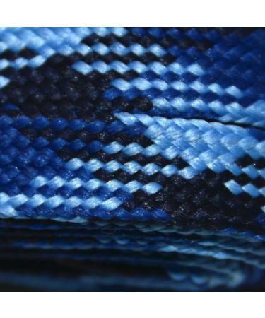 Derby Laces Blue Camouflage 72 Inch Waxed Skate Lace for Roller Derby, Hockey, Ice Skates & Boots - Buy Online on GoSupps.com