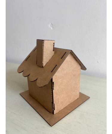 Gingerbread House Kit w/Scalloped Roof (Cardboard) - Pack of 5 - Buy Online on GoSupps.com