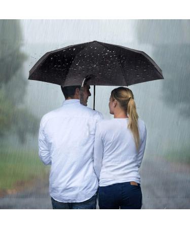 TradMall 2 Pack Travel Umbrella Windproof 4656 Inches Large Canopy Reinforced Fiberglass Ribs Auto Open  Close 46 Inches Black - Buy Online on GoSupps.com