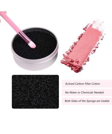Hongecb Professional Make-Up Brush Cleaner - Quick Color Change Sponge Tool Set (3PCs) for Easy Dry Cleaning - Compact Storage Can Included - Buy Online on GoSupps.com
