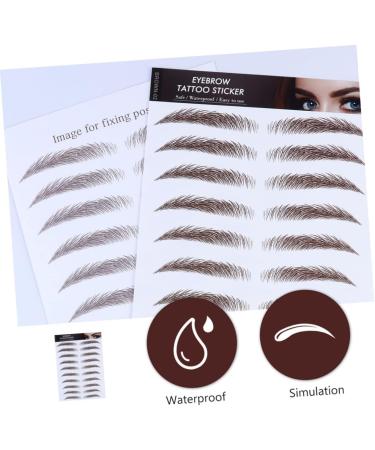 NOLITOY 5pcs Eyebrow Stickers Instant Transfer Black Stickers Eyebrow Stencils Make up 3d Transfer Stickers - Buy Online on GoSupps.com