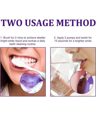 Crystal Clear Mouth Cleansing Foam Purple Toothpaste Corrector for Teeth Whitening Foam Toothpaste for Deep Cleaning Teeth Removing Tooth Stains and Refreshing - Buy Online on GoSupps.com