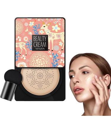 Air Cushion CC Cream Mushroom Head Air Cushion Foundation Long-Lasting Moisturizing Concealer Natural Brightening Even Skin Base Foundation Light BB Cream - Buy Online on GoSupps.com